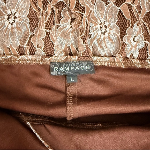 Rampage brown lace halter dress - Picture 6 of 6